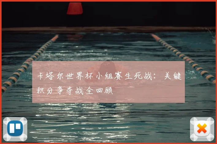 卡塔尔世界杯小组赛生死战:关键积分争夺战全回顾